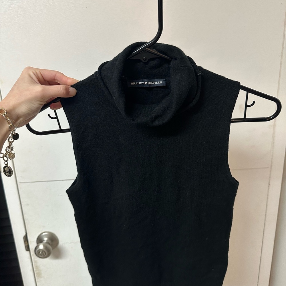 Brandy Melville Black Knit Turtleneck Sweater